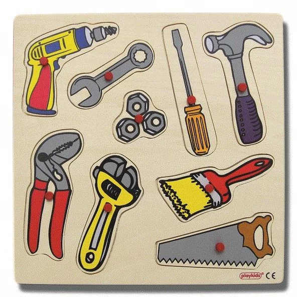 TAMİR ARAÇLARI PUZZLE (30x30 cm) ürün görseli 1