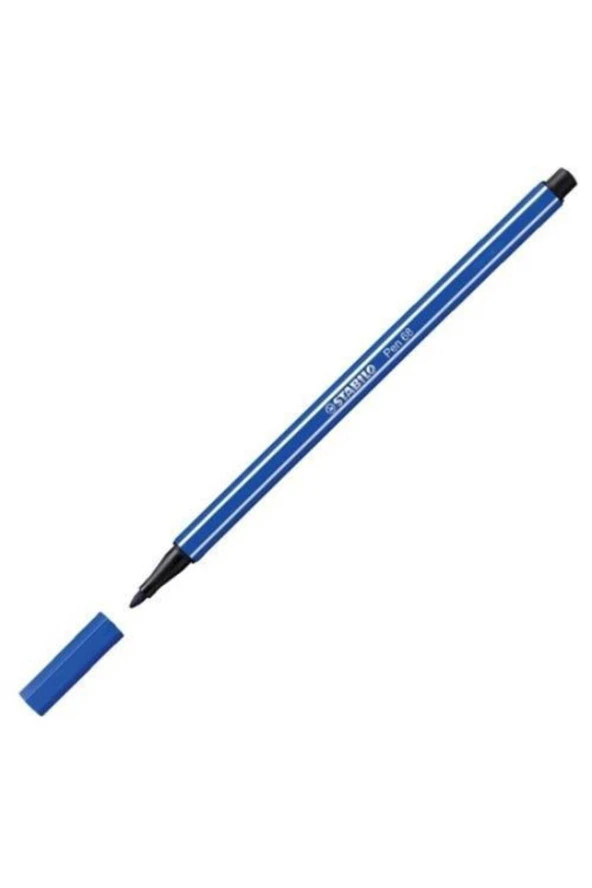 Stabilo Keçe Uçlu Boya Kalemi 1 MM Koyu Mavi 68/32 (10 Lu Paket) ürün görseli 1