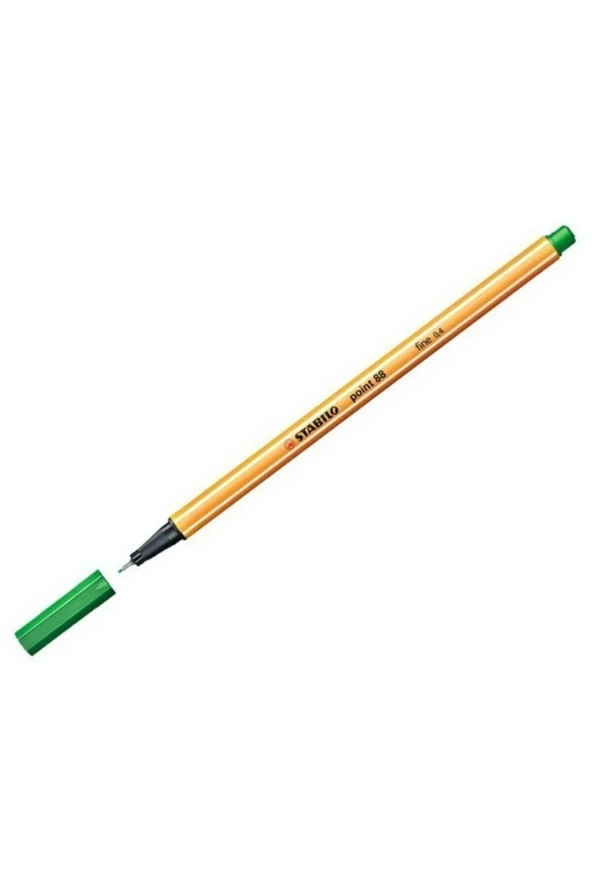 Stabilo İnce Keçe Uçlu Kalem 88 Point 0.4 MM Yeşil 88/36 (10 Lu Paket) ürün görseli 1