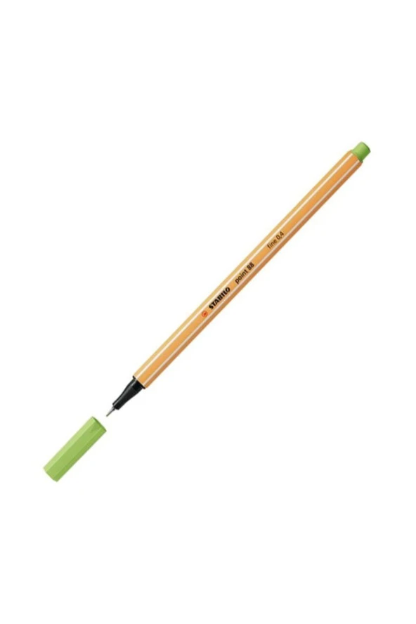 Stabilo 88 Fineliner 0.4 mm İnce Keçe Uçlu Keçeli Kalem Fıstık Yeşili 88/34 (10 Lu Paket) ürün görseli 1