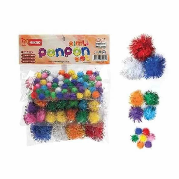 MIKRO PON PON SIMLI10-20-30mm (PGC-123) ürün görseli 1