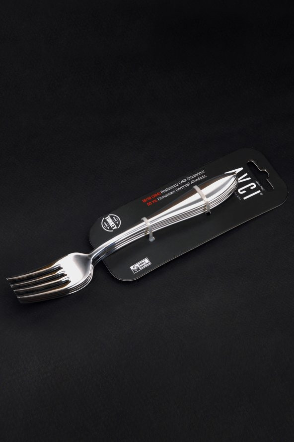 Elit 6 Adet Yemek Çatalı 18/10 Paslanmaz Çelik 2,5 mm ürün görseli 1