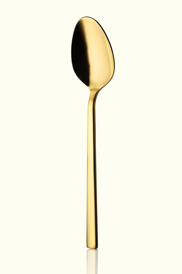 Klas Titanyum Parlak Gold 6 Adet Çay Kaşığı 18/10 Paslanmaz Çelik 2 mm ürün görseli 1