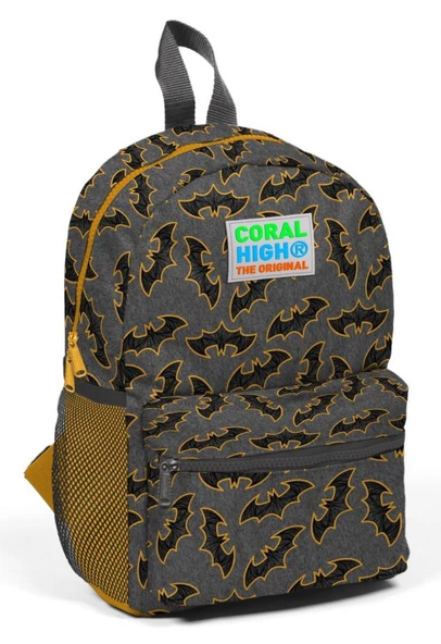Coral High Yarasa Baskılı Yuva, Kreş ve Günlük Sırt Çantası - Erkek Çocuk ürün görseli 1