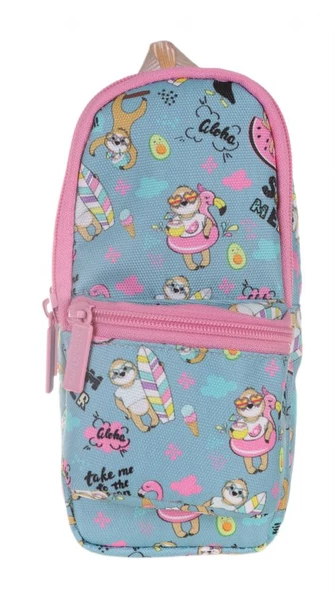 Kaukko Nature Junior Bag Flamingo ve Avokado Kalem Çantası - Kız Çocuk ürün görseli 1