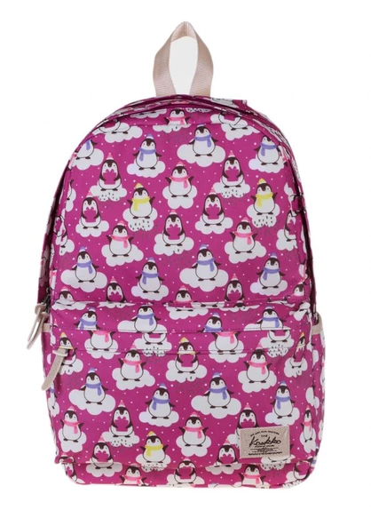 Kaukko Nature Pembe Penguen İlk ve Ortaokul Sırt Çantası ürün görseli 1