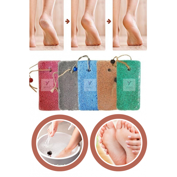 Yayke Lazer Topuk Taşı Ponza Taşı Kadife Yumuşaklığı Nasır Peeling (3 Adet) ürün görseli 1