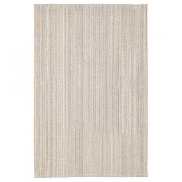Natürel İnce Halı 120x180 cm %100 Pamuk MeridyenDukkan Kırık Beyaz 2 mm ürün görseli 1
