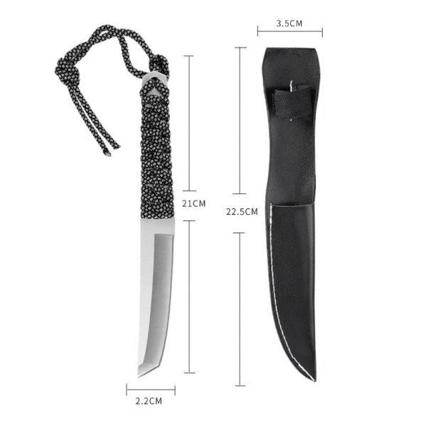 Valkyrie Aus-5A Outdoor Paracordlu Kamp Bıçağı - Resim 4