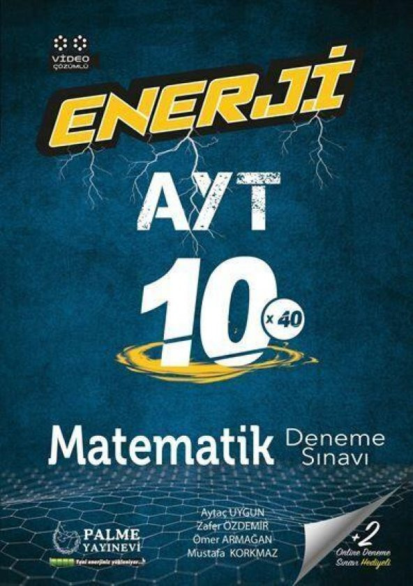 AYT Matematik Enerji 10 Deneme Palme Yayınları ürün görseli 1