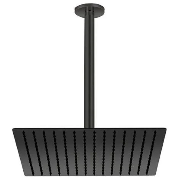 Gpd Ankastre Duş Başlığı Kare Slim Metal 30*30 Cm Siyah ADS21-s ürün görseli 1