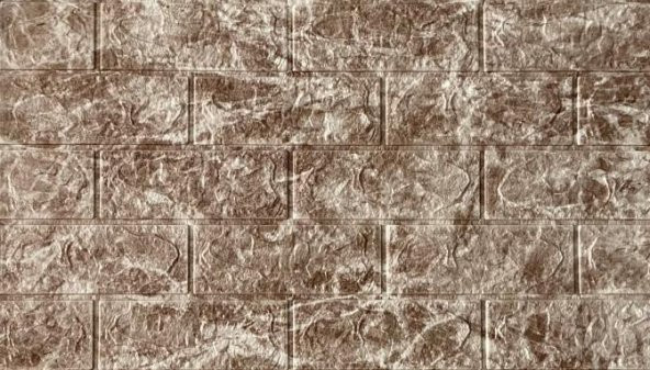Renkli Duvarlar Salon Antre Kaplama Kendinden Yapışkanl Bej Tuğla Duvar Kağıdı Paneli NW125-70X35cm ürün görseli 1