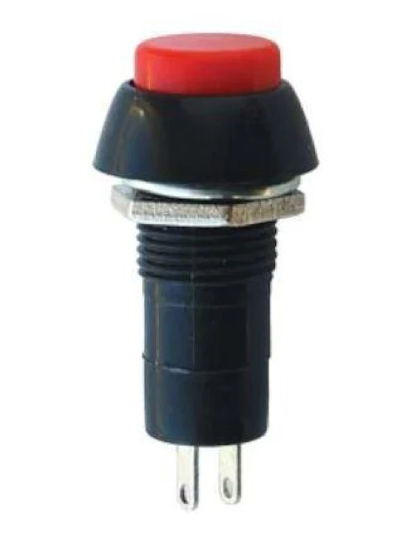 IC-185 Anahtar Kalıcı Buton Kırmızı 12mm ürün görseli 1