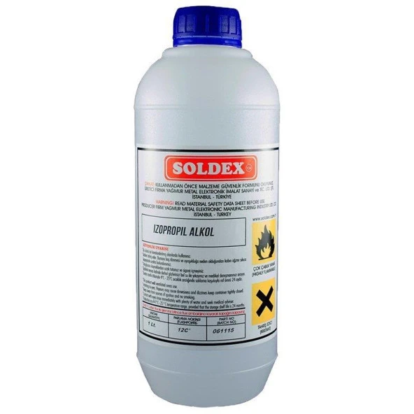Soldex Izopropil 1 Lt. Alkol ürün görseli 1