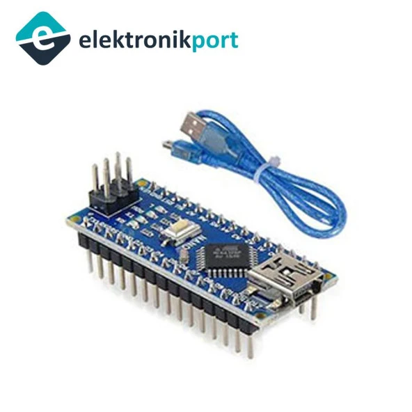 Arduino Nano V3.0 SMD CH340 Chip (USB Kablo Hediye) ürün görseli 1