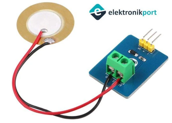 Titreşim Sensörü Seramik Piezo Arduino ürün görseli 1