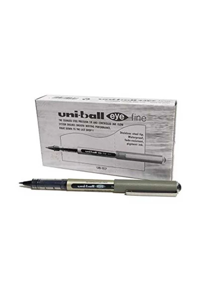 Ub-157 Eye Roller Kalem 0.7 Mm Siyah 12'li Paket ürün görseli 1