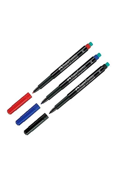 Multimark 1525 Permanent Asetat Kalemi 1.0 mm (M) SİYAH 1 Adet ürün görseli 1