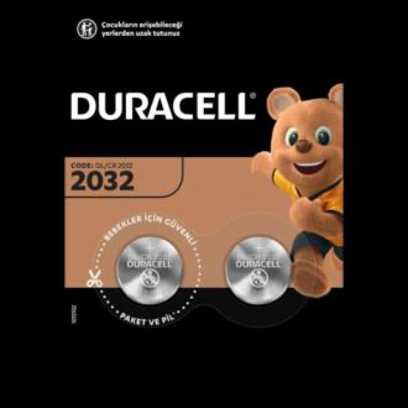 Duracell 2032 3V Lityum Pil (2 Adet) ürün görseli 1