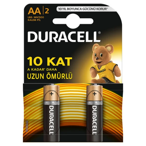 Duracell AA 1,5V pil (2 Adet) ürün görseli 1