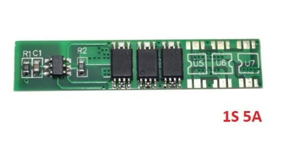 1S 5A 3.7V BMS Koruma Kartı Lityum Batarya 18650 Li-ion Lipo Protection Module ürün görseli 1