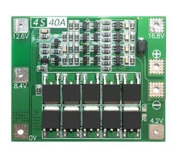 4S 40A 16.6V BMS Koruma Kartı Lityum Batarya 18650 Li-ion Lipo Protection Module ürün görseli 1