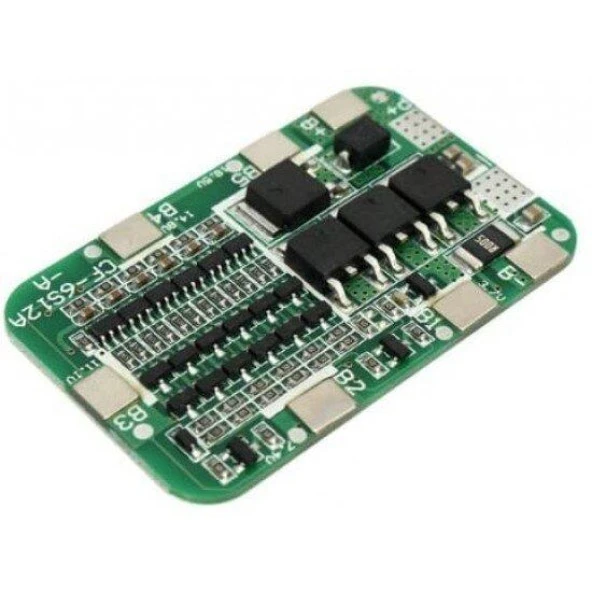 6S 12A 25.5V 18650 BMS Lityum Batarya Pil Korumalı Şarj Devresi ürün görseli 1
