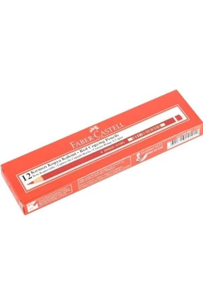 Faber Castell Kırmızı Kopya Kalemi 12 Adet - Resim 3