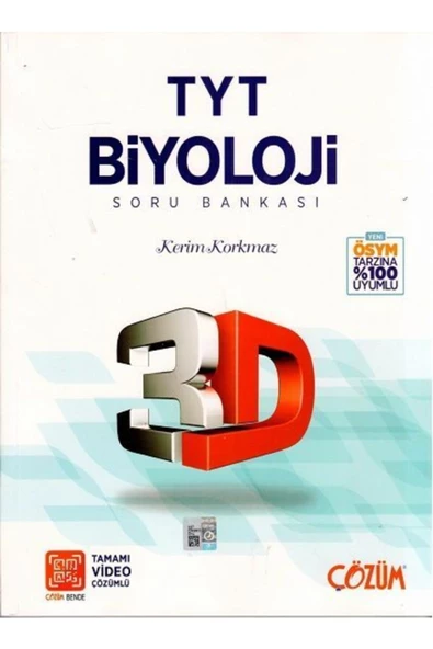 3d Yayınları Tyt Biyoloji 3d Soru Bankası ürün görseli 1