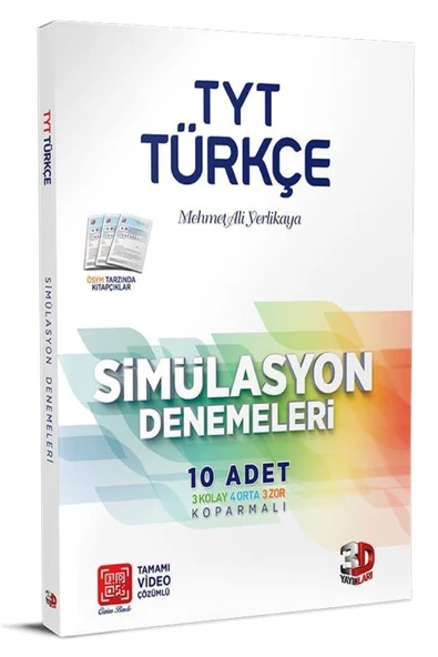 3D Tyt Türkçe Tamamı Video Çözümlü Simülasyon Denemeleri ürün görseli 1