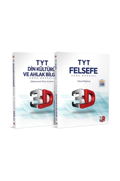 3D Yayınları TYT Felsefe ve Din Kültürü ve Ahlak Bilgisi Soru Bankası ürün görseli 1