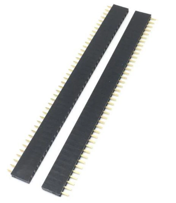 Header Dişi 1X40 tek sıra 180 derece 2.54mm Female ürün görseli 1