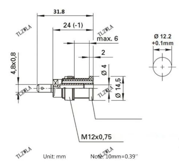 4mm Sarı Korumalı Born Jak - Resim 2