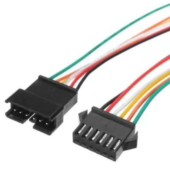 6 Pin Sm Jst Kablo 20 + 20cm Erkek - Dişi Takım ürün görseli 1