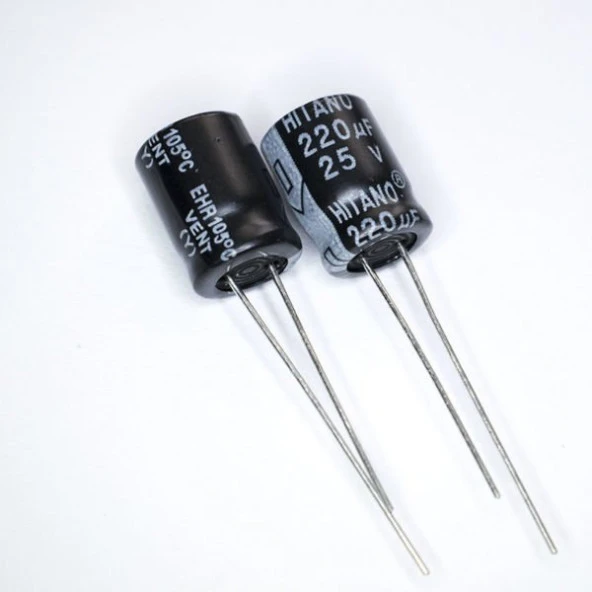 220uF 25V Elektrolitik Kondansatör ürün görseli 1