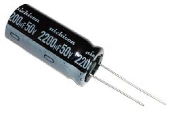 2200 uF 50V Elektrolitik Kondansatör ürün görseli 1