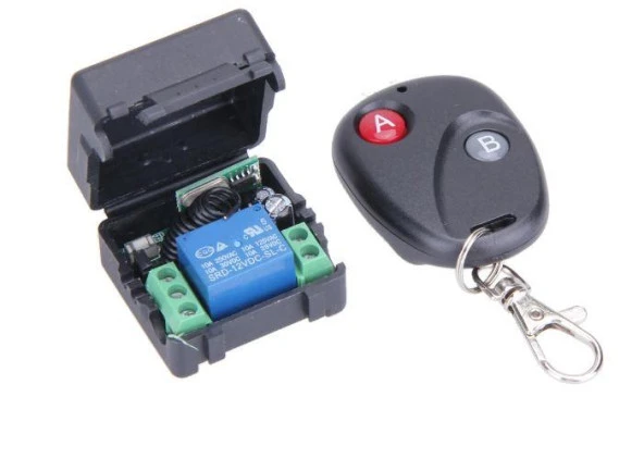 RF Uzaktan Kumanda 10A RF Alıcı Verici Transmitter Receiver 12V 1 Kanal 1CH ürün görseli 1