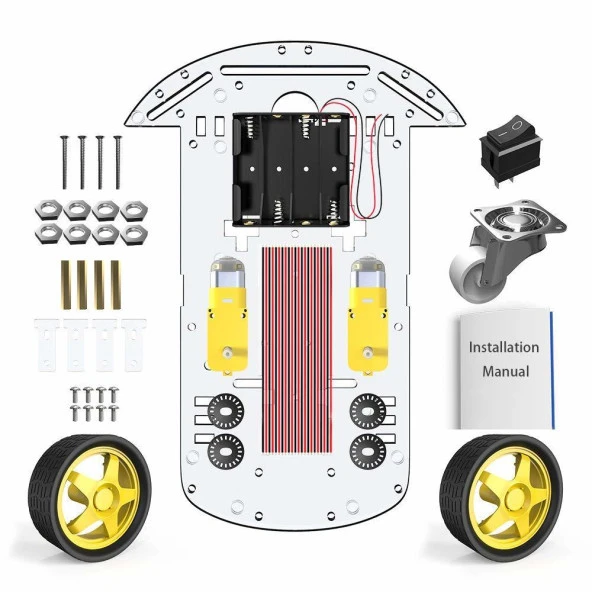 2WD Robot Araba Kiti Arduino - Resim 2