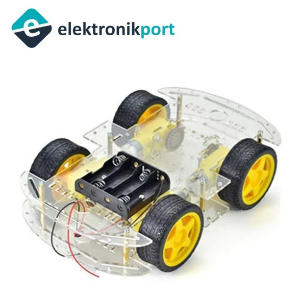 4WD Robot Araba Kiti Arduino ürün görseli 1