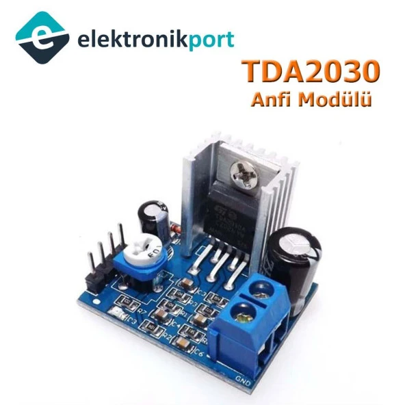 TDA2030A 18W Anfi Kiti 6‐12V  Ses Yükseltici Digital Amplifier Board ürün görseli 1