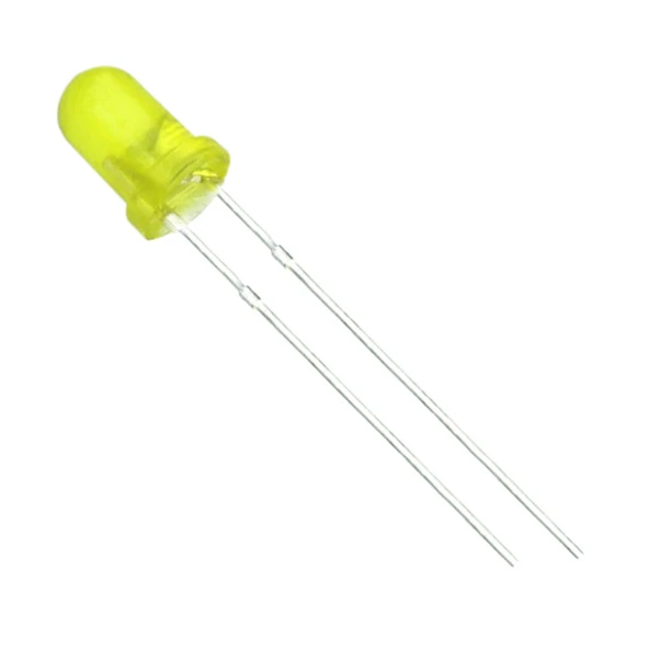 LED 3mm Sarı Difused (10 Adet) - Resim 2
