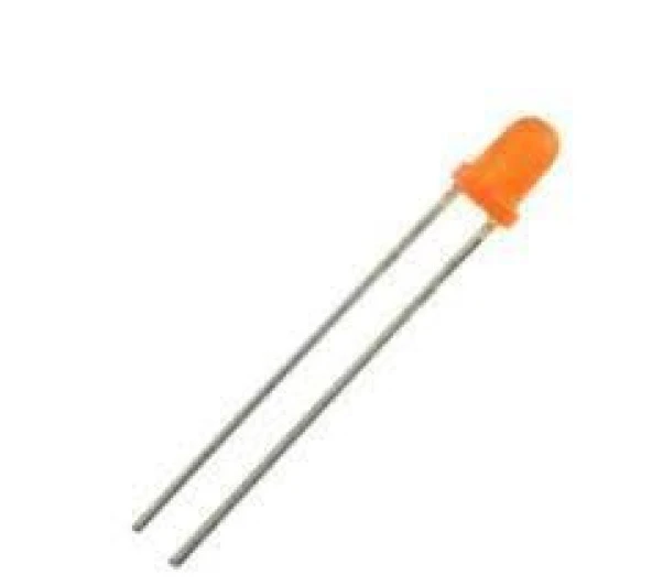 LED 3mm Turuncu Difused  (100 Adet) ürün görseli 1