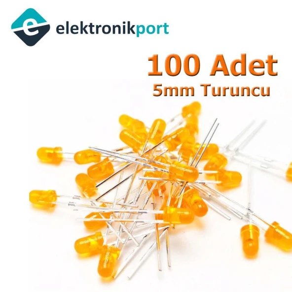 Led 5mm Turuncu Difused 100 Adet ürün görseli 1