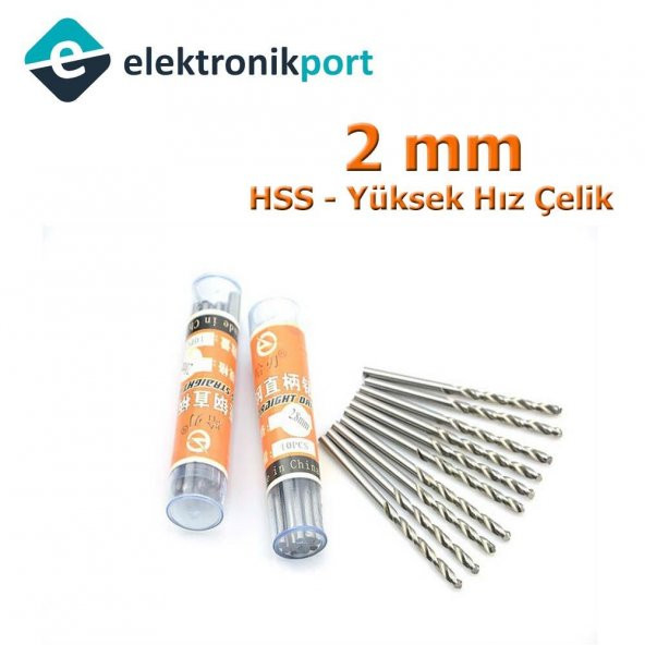 Matkap Ucu 2mm (HSS Yüksek Hız Çelik) ürün görseli 1