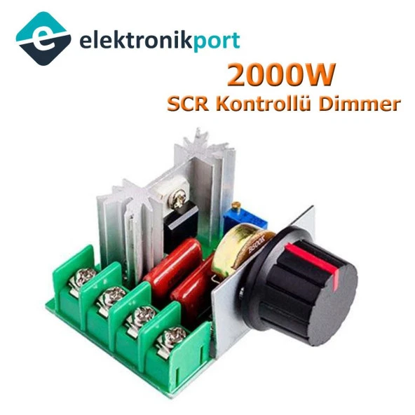 Voltaj Regülatörü Dimmer 2000W 220V AC  Yüksek Güç ürün görseli 1