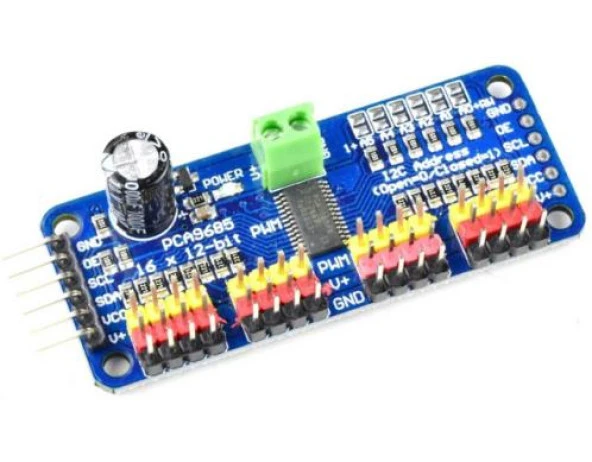 Pwm Sürücü 16 Kanal 12bit PCA9685 - Resim 3