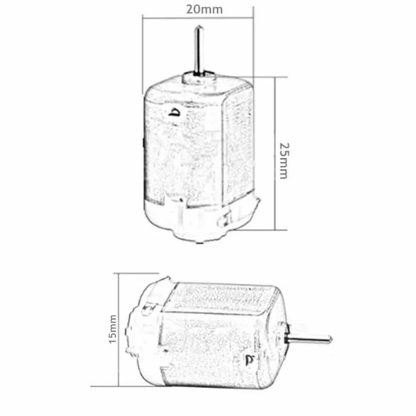 DC Motor 3V - 6V - Resim 4