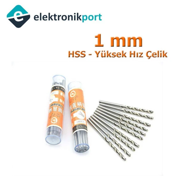 Matkap Ucu 1mm (HSS Yüksek Hız Çelik) ürün görseli 1