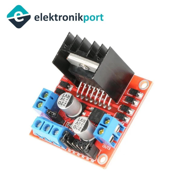 L298N Motor Sürücü modülü H köprü ürün görseli 1