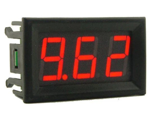 Voltmetre DC 0-30V Panel Tip Dijital Kırmızı 0,56 inch ürün görseli 1